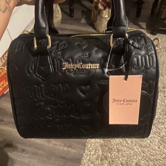 Juicy Couture Handbags - Juicy Couture Black Embossed Satchel